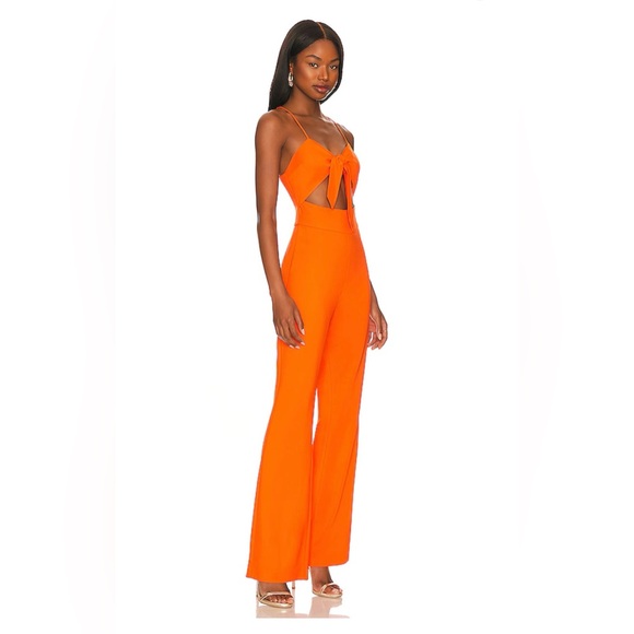 REVOLVE BRAND  LITA by CIARA TIE FRONT JUMPSUIT. NEW - Picture 3 of 9